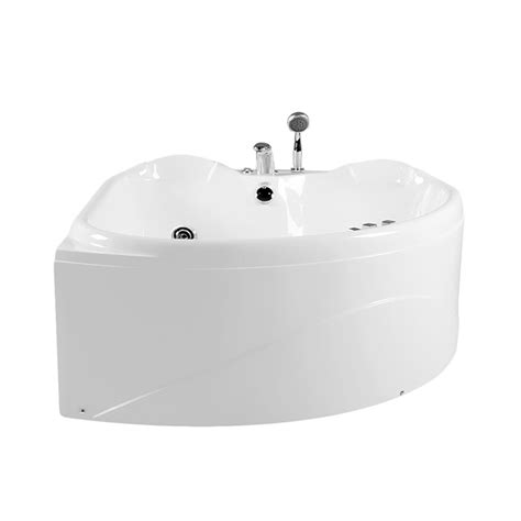 Acrylic Air Bubble Corner 2 Person Massage Bath Tub Jacuzi Bathtub