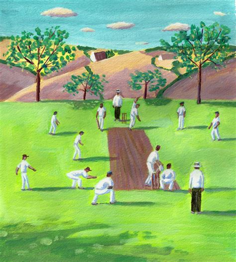 Cricket 2015 Acrylic Painting By Mary Stubberfield Artfinder