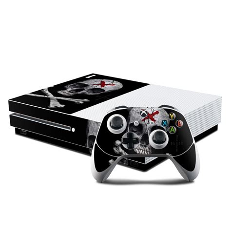 Microsoft Xbox One S Console And Controller Kit Skin Stigmata Skull