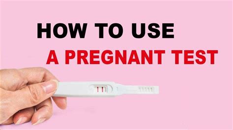 How To Take A Pregnancy Test At Home Tutorial Live Pregnancy Test