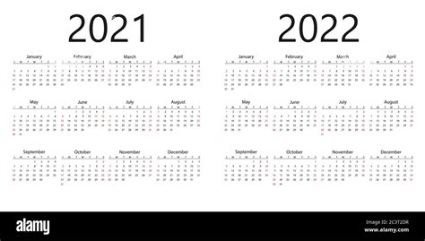 Ilustración De Calendario 2021 2022 Y 2023 La Semana Comienza El Lunes Vrogue