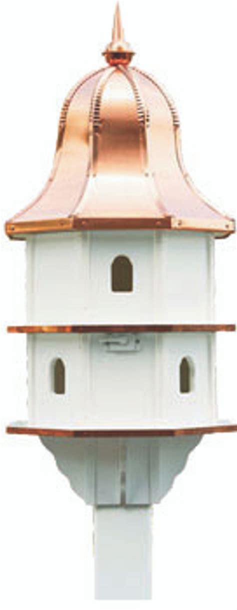Amish Made Poly Bird House Copper Roof