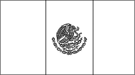 Dibujo Bandera De Mexico Para Colorear Smut