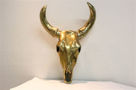 Brass Cow Skull At Stdibs Brass Steer Skull
