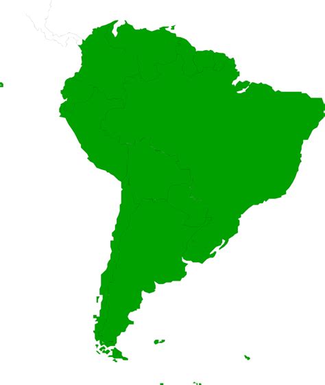 South America Free Stock Photo Illustrated Map Of South America