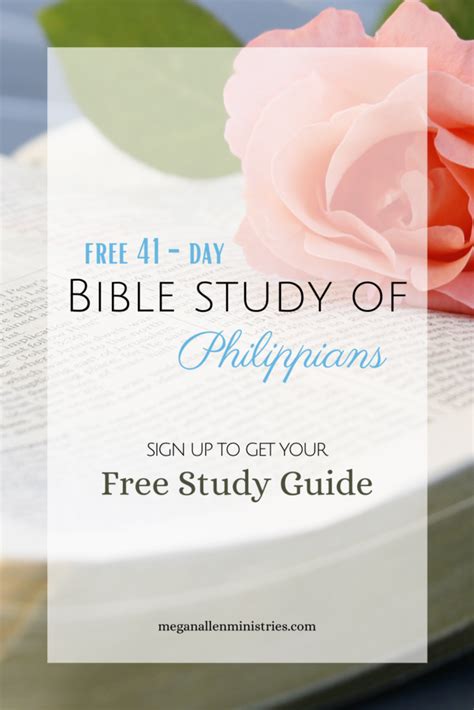 Philippians Bible Study Free Printable Study Guide Megan Allen