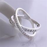 925 Silver Diamond Engagement Rings Photos