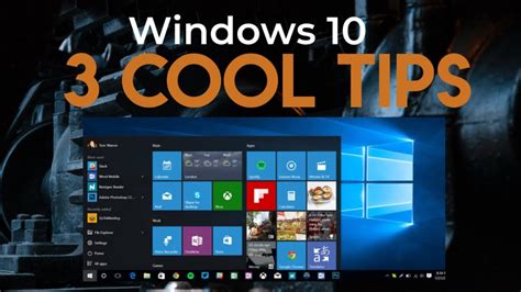 Windows 10 Cool 3 Tips Youtube