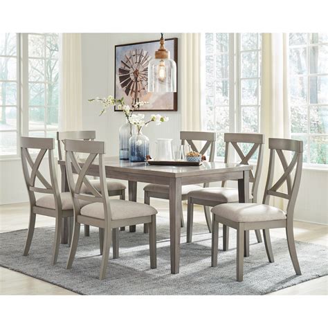Signature Design By Ashley Parellen Casual 7 Piece Table And Chair Set