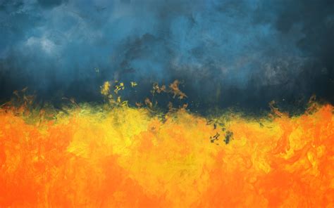 Fire Abstract Painting Smoke Ukraine Wallpapers Hd