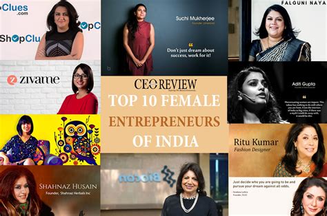Top 10 Female Entrepreneurs Of India