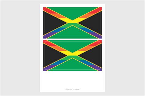 jamaica lgbtq pride flag sticker weatherproof vinyl jamaican pride fl