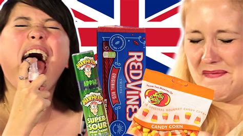 British People Try American Candy Youtube