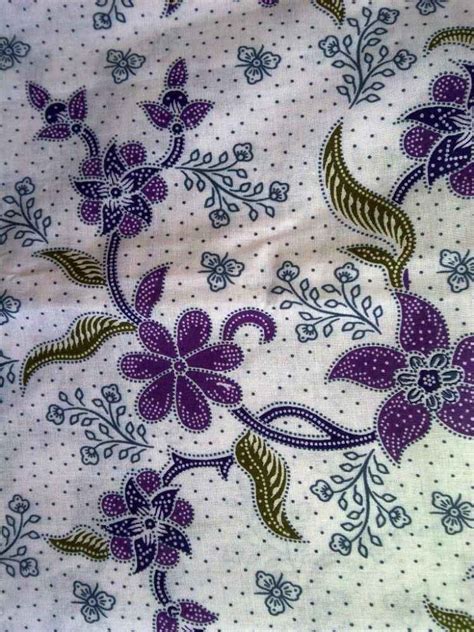 Detail Sketsa Motif Batik Tulis Bunga Koleksi Nomer 24