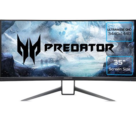 Buy Acer Predator X35 Quad Hd 35 Curved Va Gaming Monitor Black
