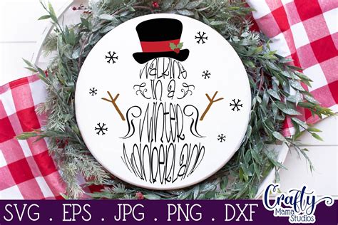 Christmas Svg Bundle Merry Christmas Round Sign Christmas By Crafty