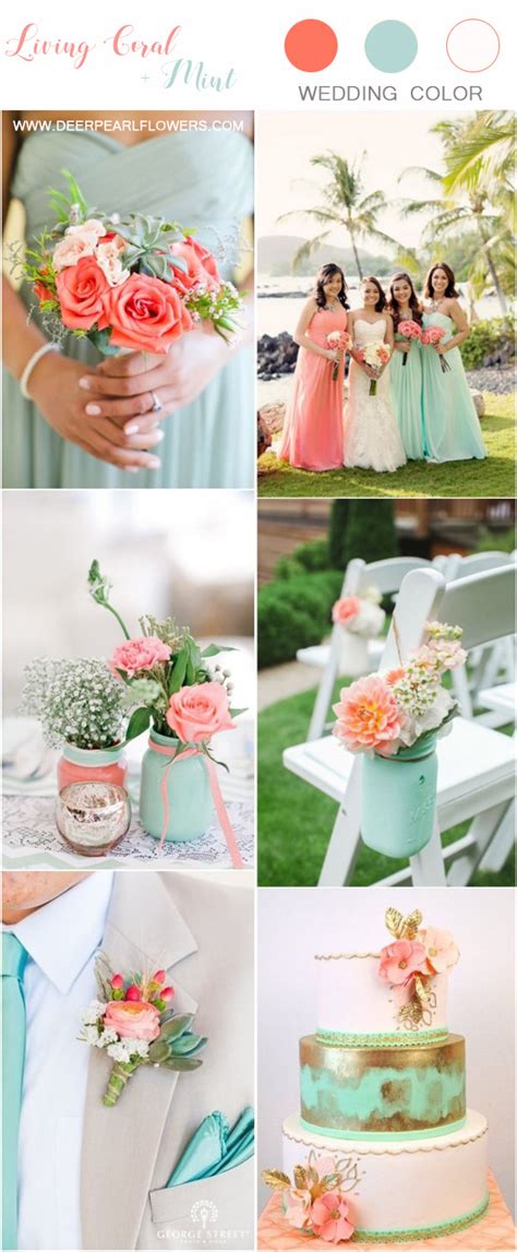 Top 7 Living Coral Wedding Color Ideas & Combos | DPF