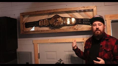 How To Build A Display Case For A Wwe Title Belt Youtube