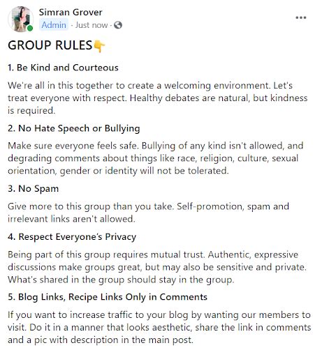 Facebook Group Rules Ultimate Guide 2024 With Example