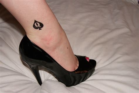 mini queen of spades qos temporary tattoo fetish bbc hotwife cuckold sexiz pix
