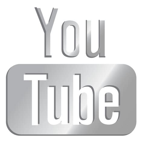 Youtube Metallic Button Transparent Png And Svg Vector File Images