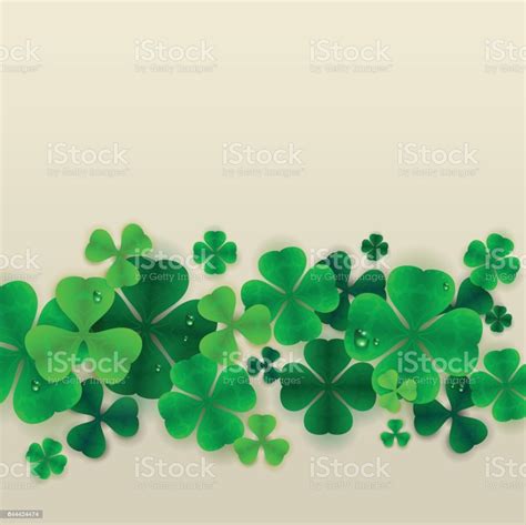 クローバーの葉を緑の背景 アイルランド文化のベクターアート素材や画像を多数ご用意 アイルランド文化 イラストレーション カット