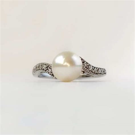 K Gold Mini Maxi Freshwater Pearl Ring Ktcollection