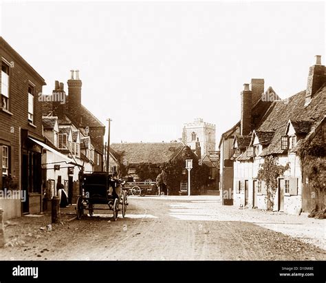 Bray Village Victorian Period Stock Photo Alamy