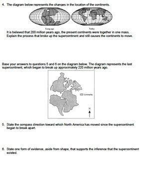 Harnessing the mechanics of mantle convection to the theory of continental drift. Worksheet - Continental Drift (Constructed Response ...