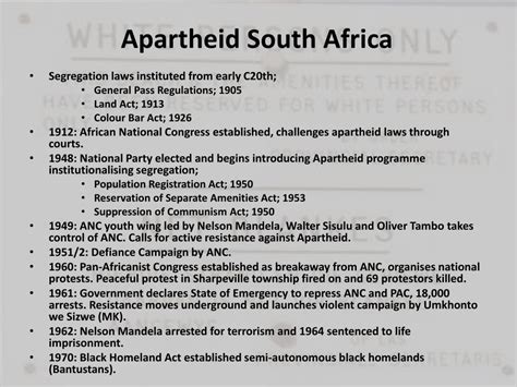 Ppt Anti Apartheid Movement In South Africa Powerpoint Presentation