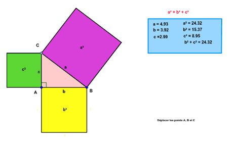Teorema De Pitagoras Geogebra