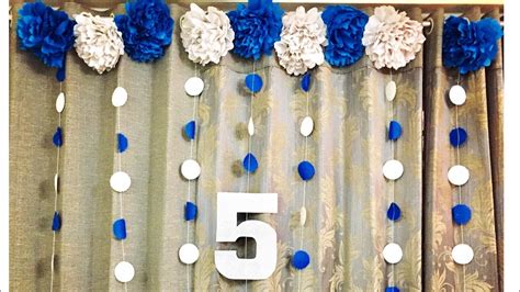 In half, in quarters then. BIRTHDAY DECORATION IDEAS | PARTY DECORATION | EASY ...