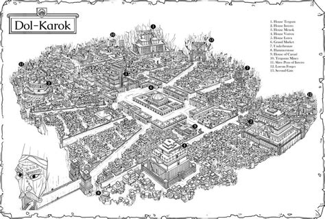 Dol Karok The Mountain Fortress Art Dnd Fantasy City Map Fantasy