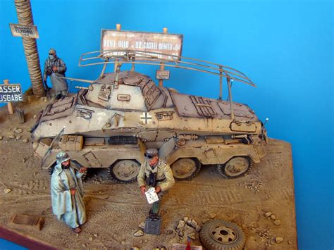 My Mini World 17 Wwii Diorama With An Afrika Korps Kfz 232 Germany