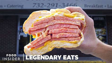 The Pork Roll Or Taylor Ham Egg And Cheese Legendary Eats Youtube