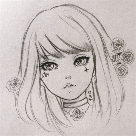 Cute Anime Drawings In Pencil