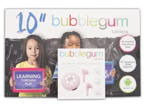 Bubblegum Junior 10 Edutab Table With Earpod Combo Shop Today Get