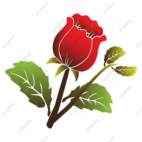 Gambar Lukisan Vektor Bunga Mawar Mawar Alam Dilukis Png Dan Vektor