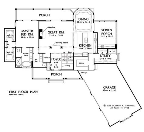 Rear View Home Plans