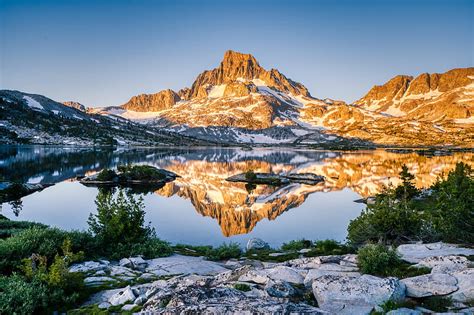 Alpine Sunrise Deep In The Mountains Of The Sierra Nevada California