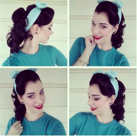 Decades Day Rockabilly Hair 50s Hairstyles Ponytail Hairstyles Tutorial