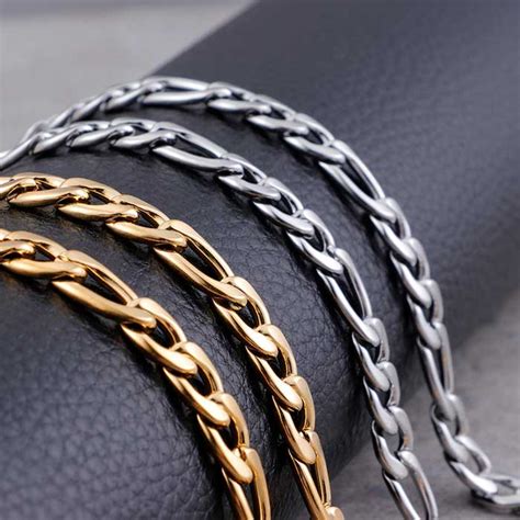 Mens gold figaro chain necklace. 7.5mm Classic 18K Yellow Gold Plated men's hip hop figaro Chain Necklace - Dongguan ViVi Jewelry ...