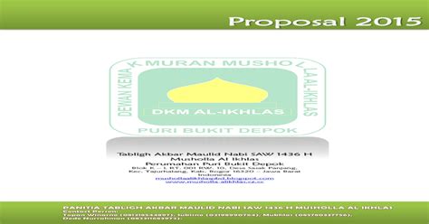 Testing pra tabligh akbar live streaming. Proposal Tabligh Akbar DKM AL IKHLAS 2015_v1.0 - [PDF ...