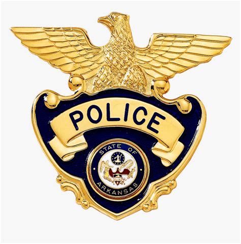 Cap Badge With Eagle Atop A Shield Transparent Police Badge Hd Png