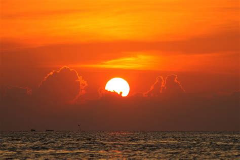 图片素材 海滩 滨 海洋 地平线 太阳 日出 日落 阳光 早上 黎明 黄昏 晚间 云彩 余辉 红色天空在早晨