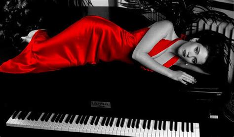 Woman In Red And Piano People Pinterest Pianos