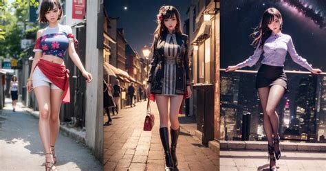 ai art beautiful girls with street fashion part 1 created by ai ai for you