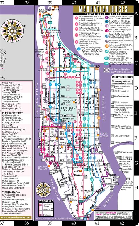Printable Street Map Of Manhattan