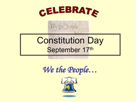 Constitution Day September 17th