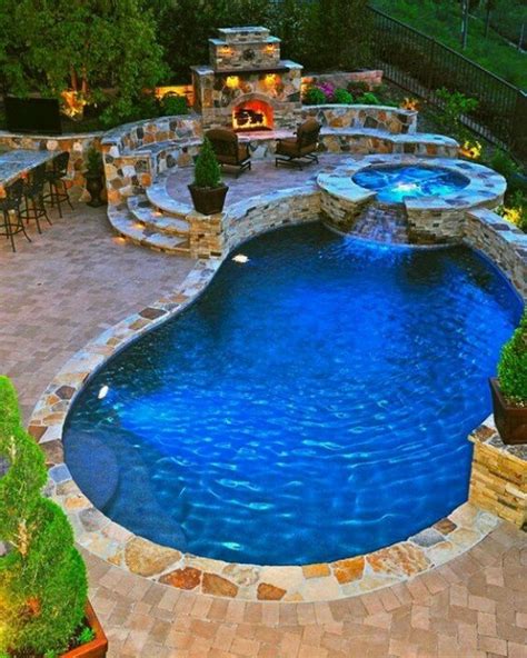 Extra Fun With Swimming Pool With Hot Tub Ideas Seemhome